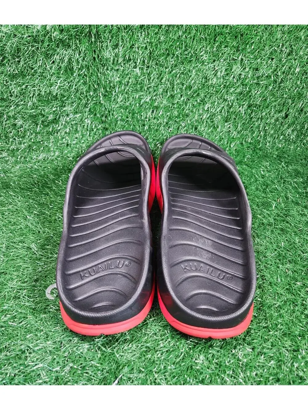 KuaiLu MEN'S RECOVERY SANDALS ORTHOTIC THICK CUSHION OPEN TOE SPORT SLIDES 12 M